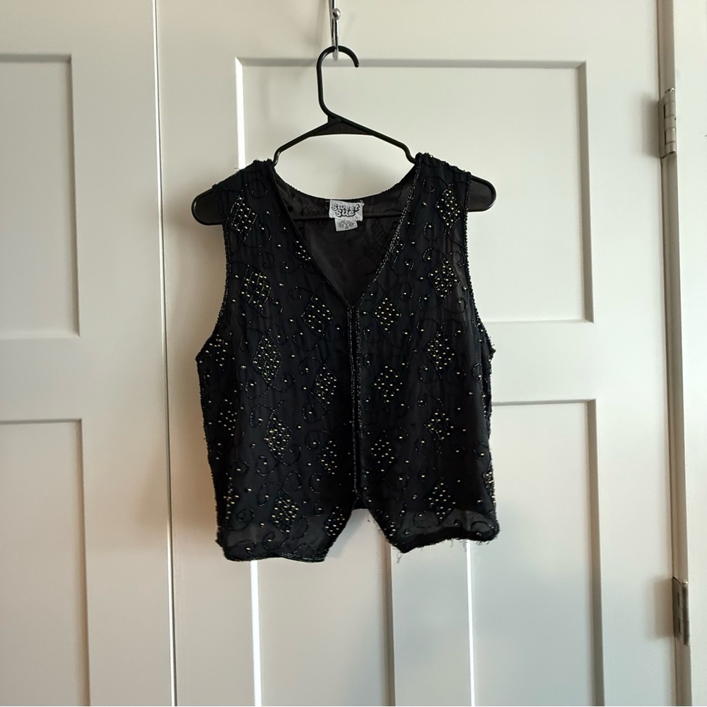 Vintage beaded vest